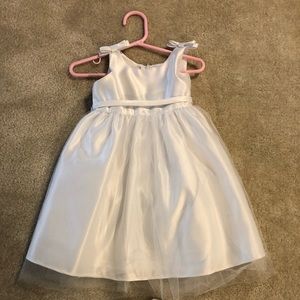 White flower girl dress formal